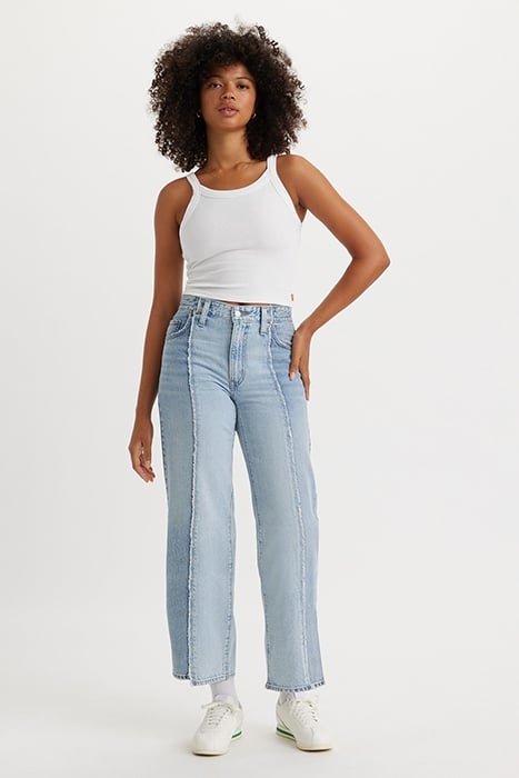 BAGGY FLARED JEANS BLUE 5