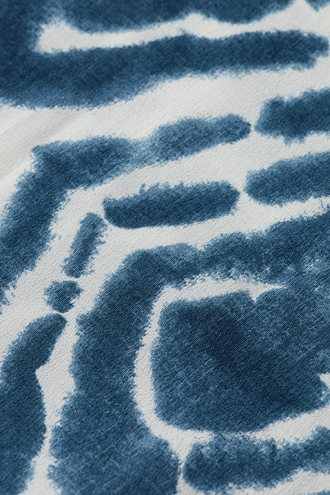 MIDI DRESS WITH HIGH LOW HEM DISCO TIE DYE BOTTLE GREEN 7