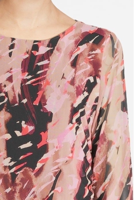 COMMA T-SHIRTS BROWN AOP 4