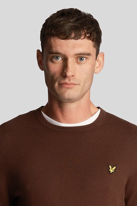 COTTON MERINO CREW JUMPER SEDIMENT 5