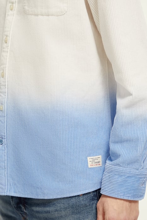 DIP DYE CORDUROY SHIRT OFF WHITE 6