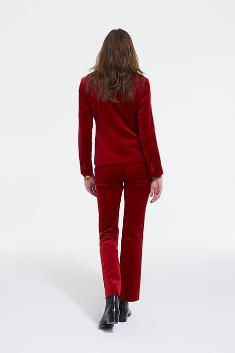 PANTALON COSTUME DETAIL BAS EVASE RED 4