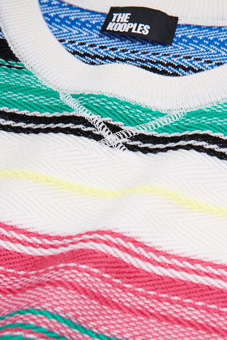 PULL COL ROND AVEC DEGRADE DE COULEURS MULTICOLOR 7