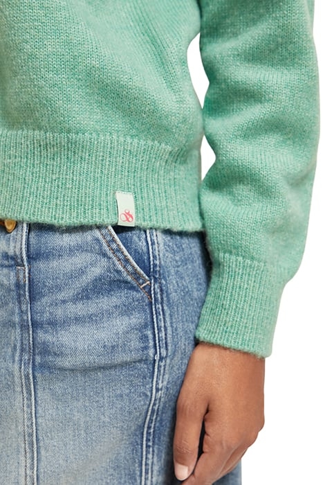 INTARSIA CLUB SODA PULLOVER FROZEN MINT 7