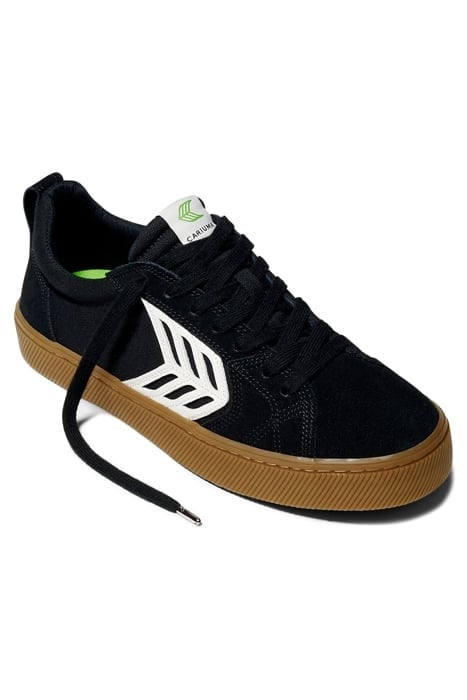 UNISEX CATIBA PRO SKATE GUM BLACK SUEDE AND CANVAS SNEAKER 2