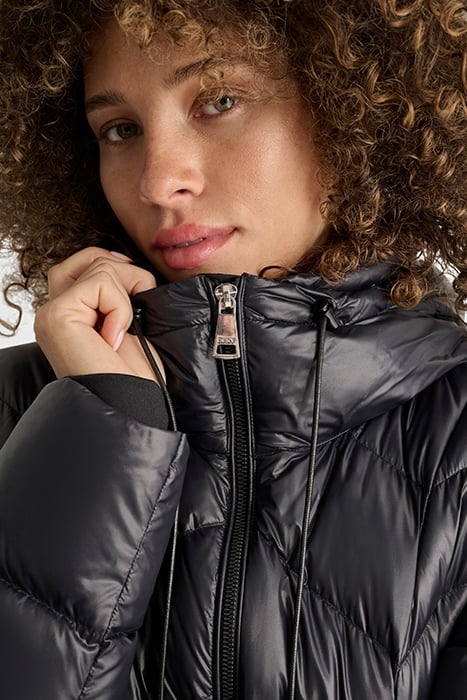 ZIPFRT DOWN JACKET BLACK 6