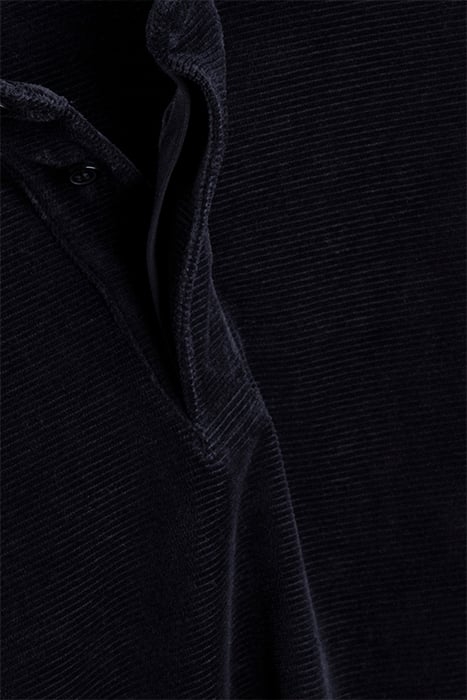 VELOUR LONGSLEEVE POLO BLACK 3