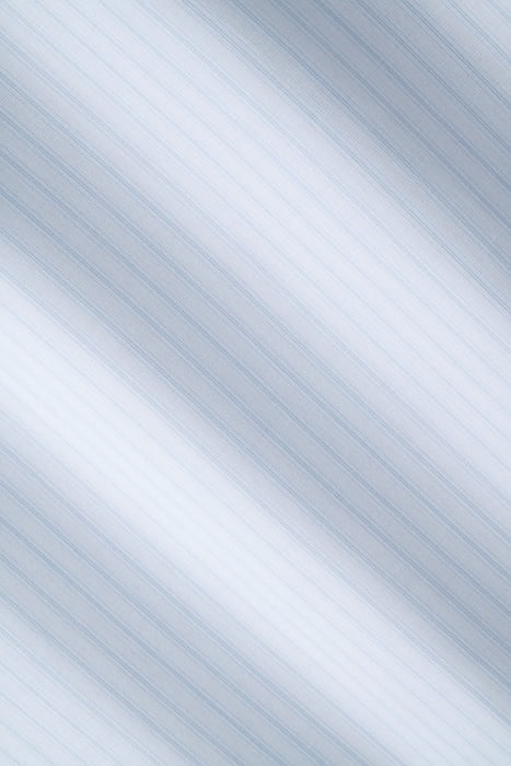 BLUE STRIPED POPLIN SLIM FIT SHIRT BLUE 8