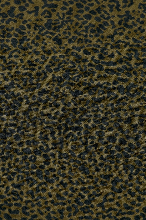 MIDI WRAP DRESS LEOPARD SPOT GREEN 8