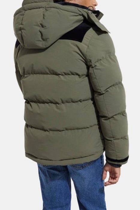 DOWN JACKET WITH CONTRASTED YOKE ALGUE 3