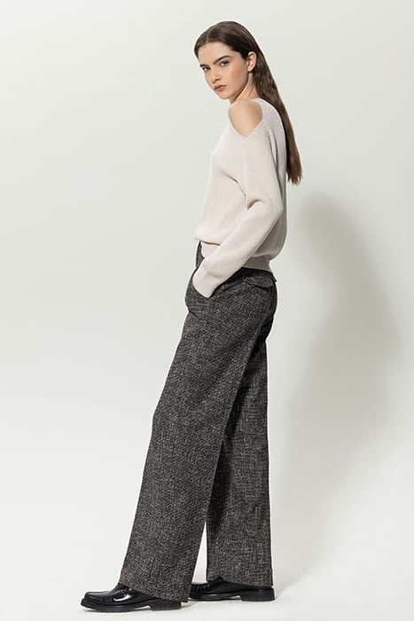 WOOL BLEND CUT-OUT SWEATER CREAM 4