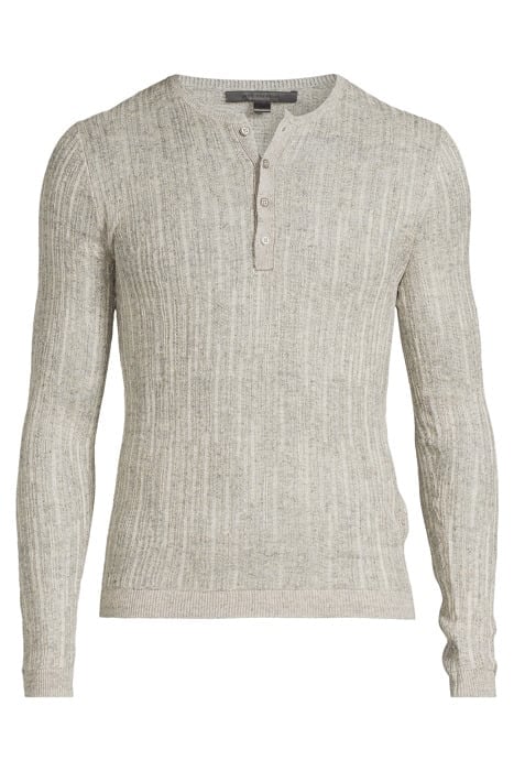 WILLIAM SLIM FIT HENLEY WITH MISS AND TU GREY MIST 3