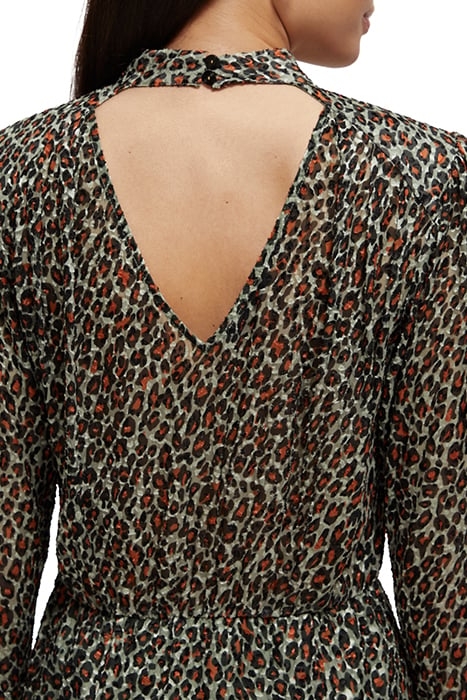 MOCK NECK MINI DRESS WITH OPEN BACK DETAIL CREATURES OF THE 7