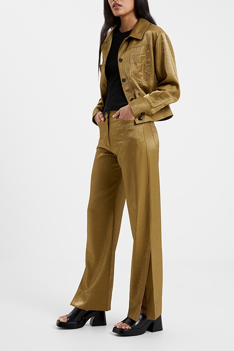 CAMMIE SHIMMER TROUSERS BROWN 7