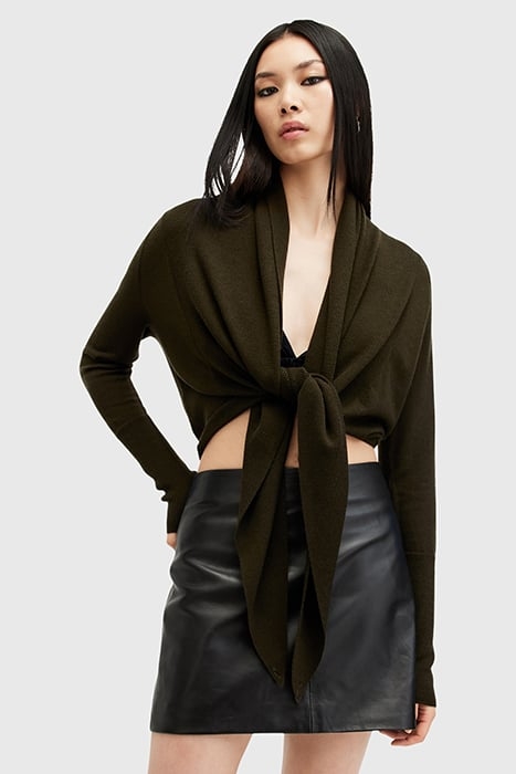 WASSON PIRATE CARDIG TARMAC GREEN 7