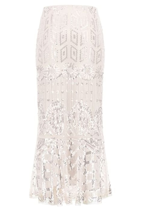 CRYSTAEMBROIDERED CRYSTAL BUFFY MINI SKIRT COMBO 4