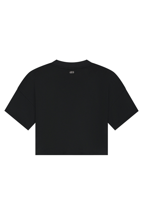 STRASS LOGO T-SHIRT BLACK 3