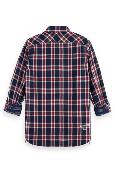 ARCHIVE DOUBLE FACE TWILL CHECK RED BLUE CHECK 5