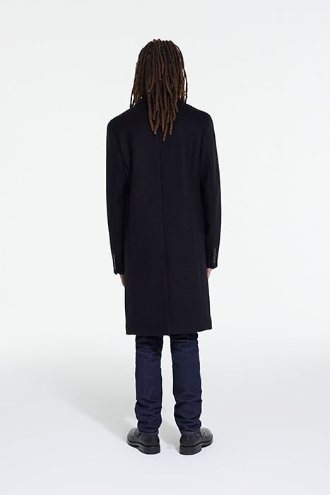 MANTEAU LONG POCHES RABATS BLACK 4