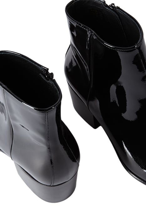 BOTTINES EN CUIR AVEC ZIP BLACK 5