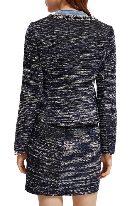 TWEED BLAZER WITH DECORATIVE TAPES NIGHT 2