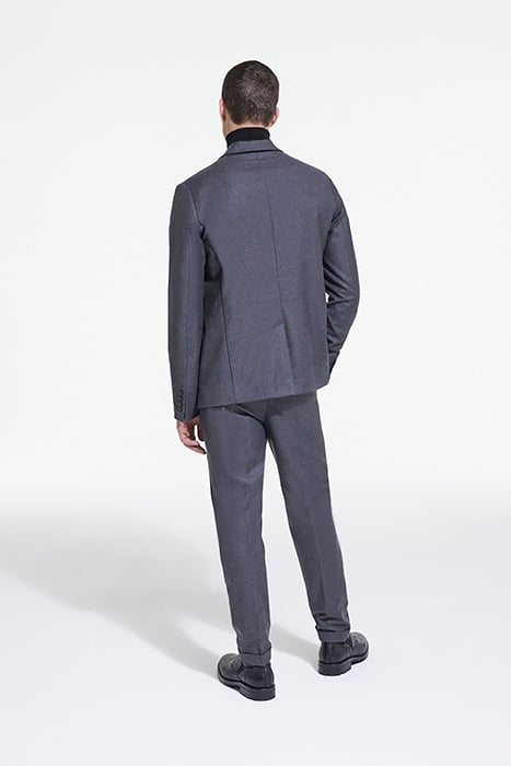 VESTE COSTUME EN LAINE POCHES RABATS GREY 4