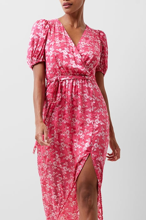 ELIANNA BURNOUT DRESS RED 3