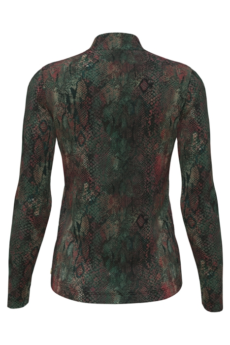 ALL OVER PRINTED MOCKNECK LONG SLEEVED SHIRT SNAKE 5