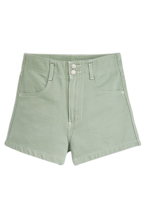 HIGH WAISTED DENIM SHORT IN GREEN 3