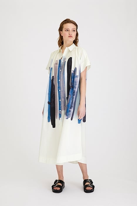 POPLIN PRINT DRESS SKYBLUE 3