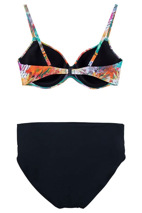 WOMEN'S BODYLIFT SWIMSUIT PAOLA TWO PIEC NIGHT GREY-WHITE MU 2