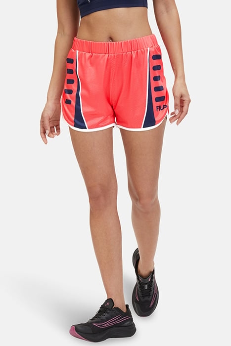 RUFFEC RUNNING SHORTS CAYENNE-BLACK IRIS 1