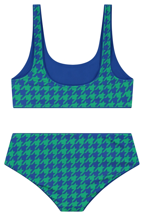 GIRLS RUBY REVERSIBLE BIKINI SET TROPIC GREEN MIX 2