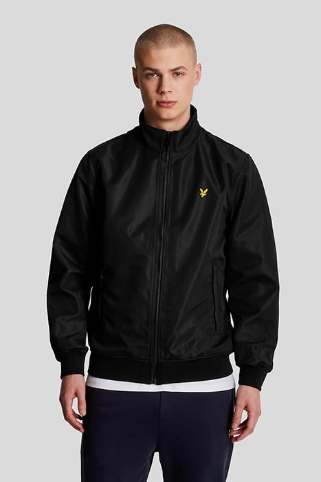 MESH BACKED FUNNEL NECK JACKET JET BLACK 1