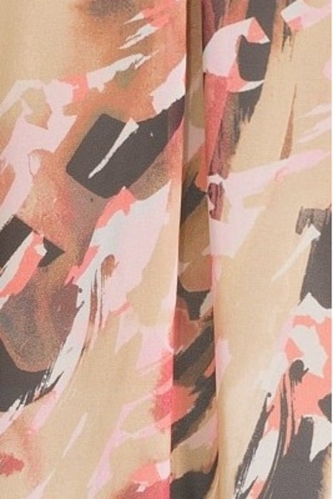 COMMA BLOUSES BROWN AOP 5