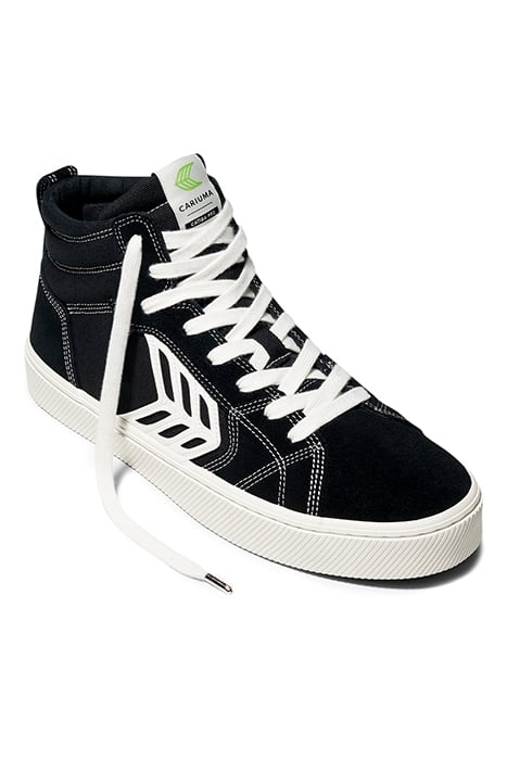 UNISEX CATIBA PRO HIGH SKATE BLACK SUEDE AND CANVAS SNEAKER 2