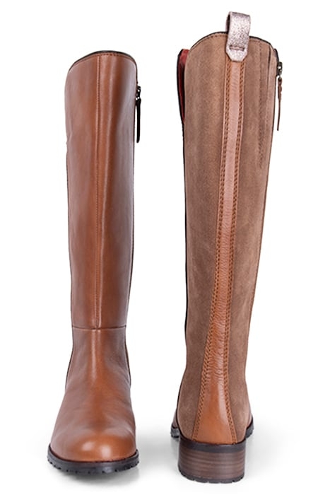 SARAH HIGH LEG BOOT MID TAN 2