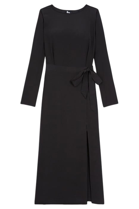 ROBE LONGUE MANCHES LONGUES JUPE DENTELLE BLACK 3