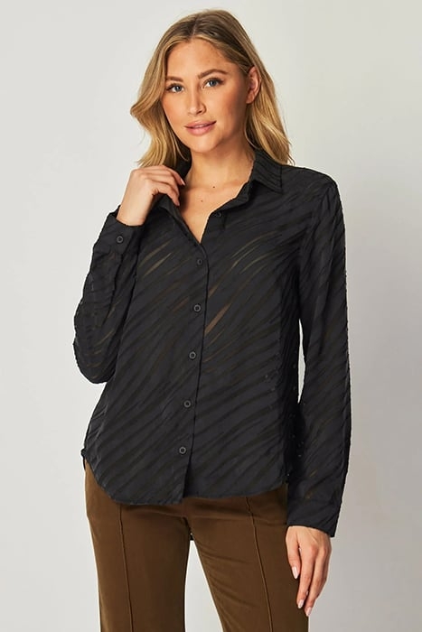 POCKET BUTTON DOWN BLACK ZEBRA BRUNOUT 1