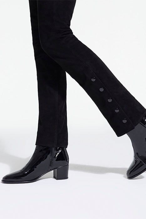 BOTTINES EN CUIR VINYLE AVEC ZIP INTERIEUR BLACK 3