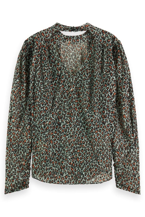 MOCK NECK TOP WITH OPEN BACK DETAIL CREATURES OF THE NIGHT F 5