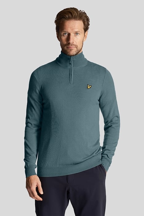 GOLF CORE 1/4 ZIP MERINO MIX IRON BLUE 1