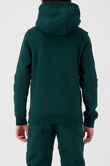ANORAK STRIPE HOODIE PINE GREEN 2