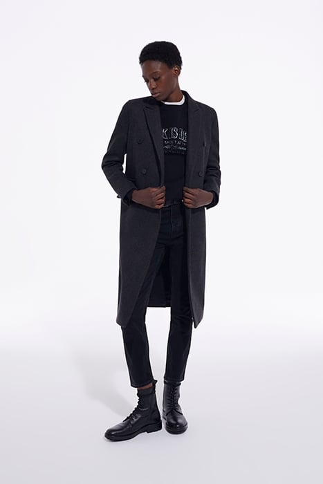 MANTEAU CROISE REVERS A POINTE GREY 1