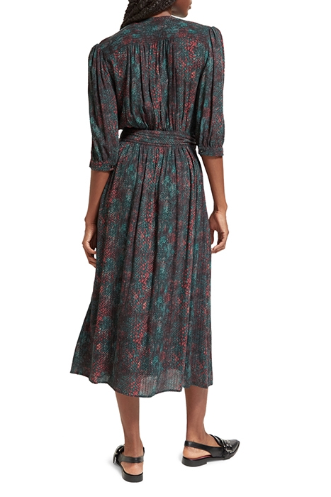 MIDI WRAP DRESS SNAKE 2