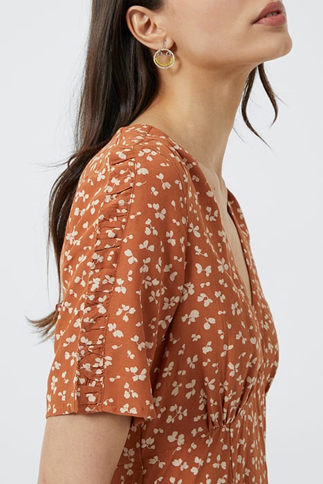 ES BONITA DRAPE V NK MINI DRS BROWN 4