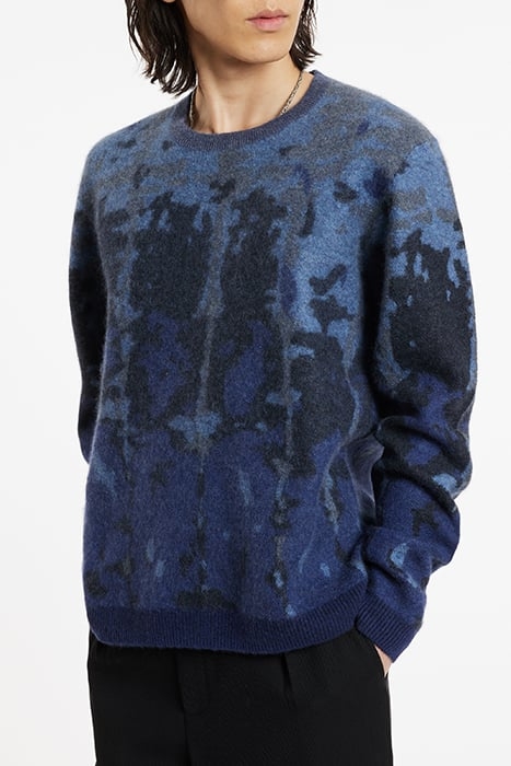 ALVARAES REGULAR FIT LS CREW WITH PRISM COBALT 1