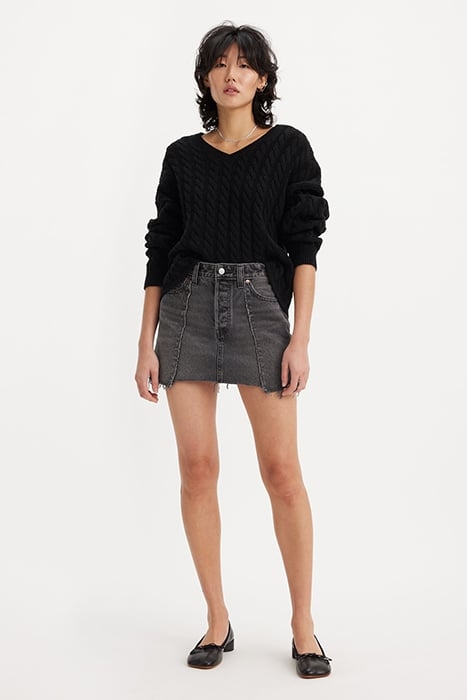 RECRAFTED MINI SKIRT GREY 4