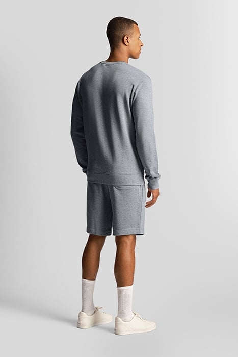 CO-ORDINATE PRINT SWEAT SHORT MID GREY MARL 2