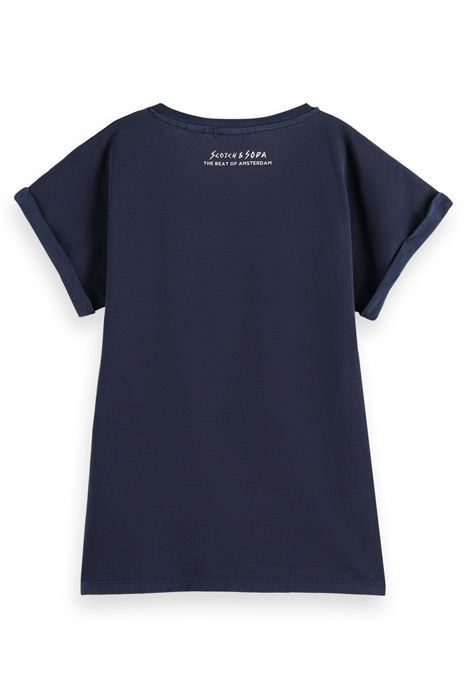 GRAPHIC PRINT T-SHIRT WASHED NAVY 5